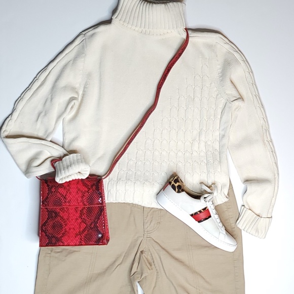 AQUA Trendy Red Black Snakeskin Print Mini Purse Crossbody Strap and Top Handle - Picture 11 of 11